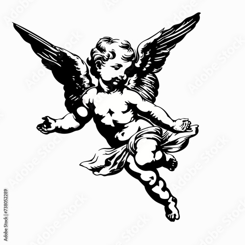 Cupid Angle Illustration