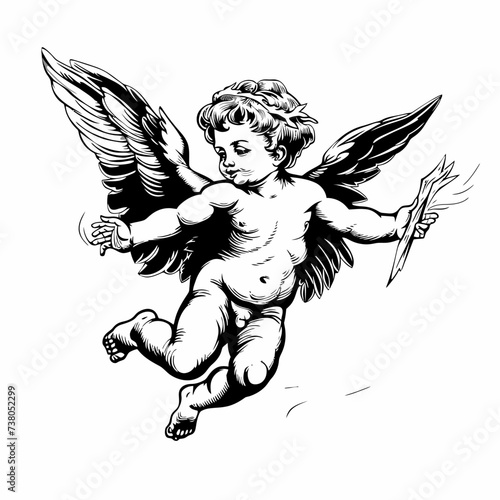 Cupid Angle Illustration