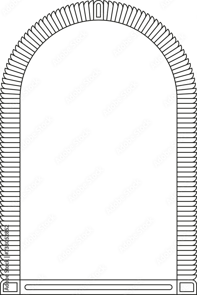 PNG boho frame arch arc portal logo illustration modern minimalistic retro aesthetic linear  bohemian design element mystical geometric abstract border
