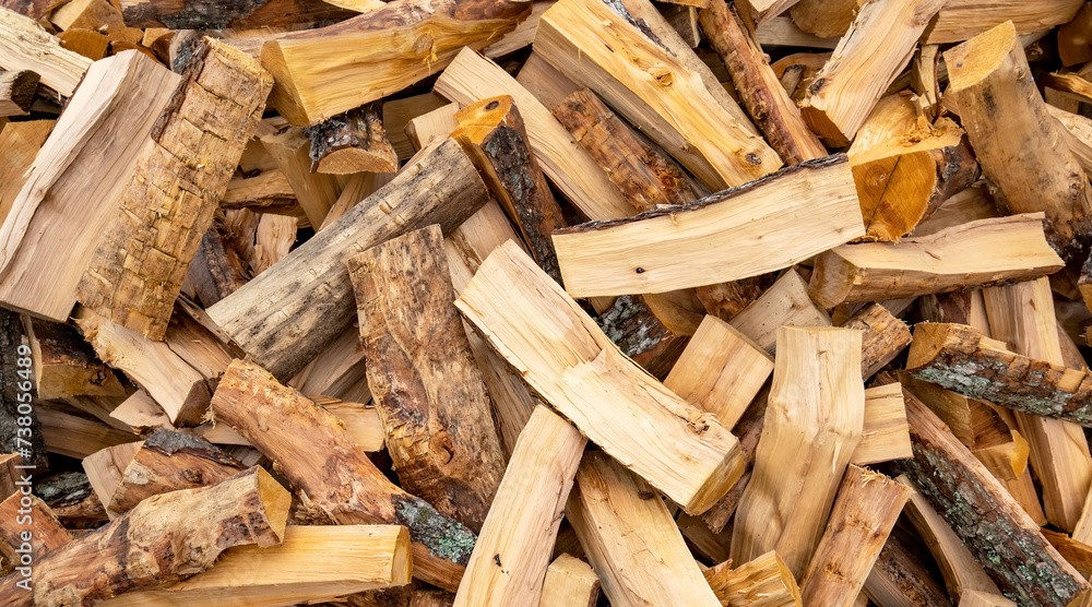 Stack of firewoods, logs abstract background Stack of firewoods, logs abstract background