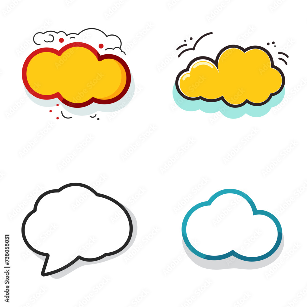 Speech Bubble (Chat Bubble Icon) simple minimalist isolated in white background vector illustration Speech Bubble (Chat Bubble Icon) simple minimalist isolated in white background vector illustration