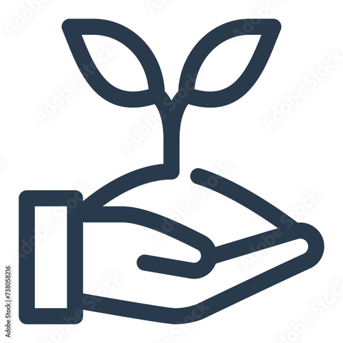 Nature Preservation Vector Icon Illustration for Earth Day