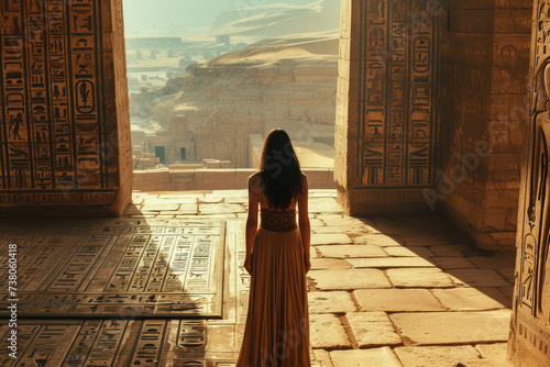 Cinematic Movie Poster in Ancient Egypt history photo
