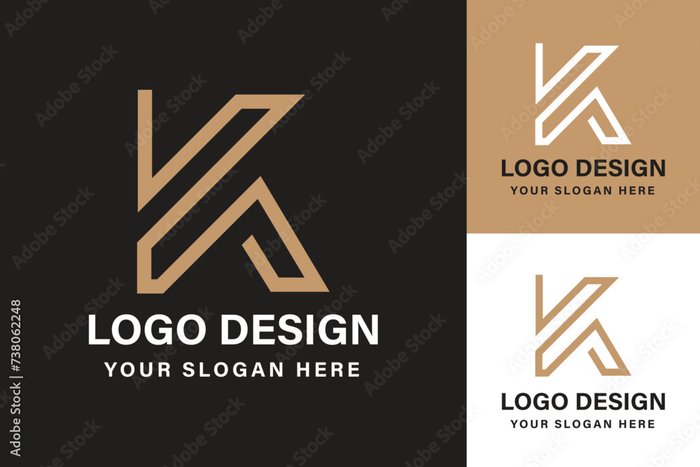 The vector of k alphabet logo design collections for business The vector of k alphabet logo design collections for business