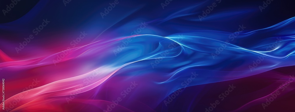 Vibrant Blue and Red Silk Waves Abstract Background Vibrant Blue and Red Silk Waves Abstract Background
