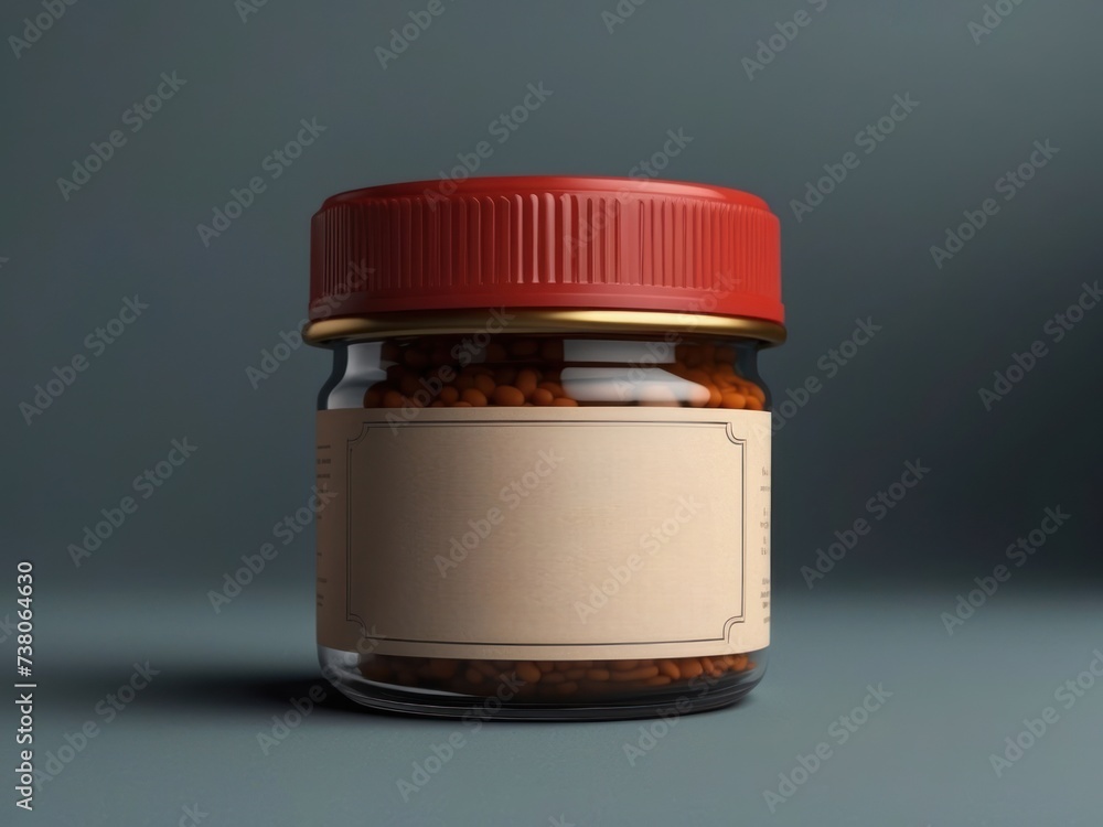 3d medicine bottle or small jar mockup 3d medicine bottle or small jar mockup