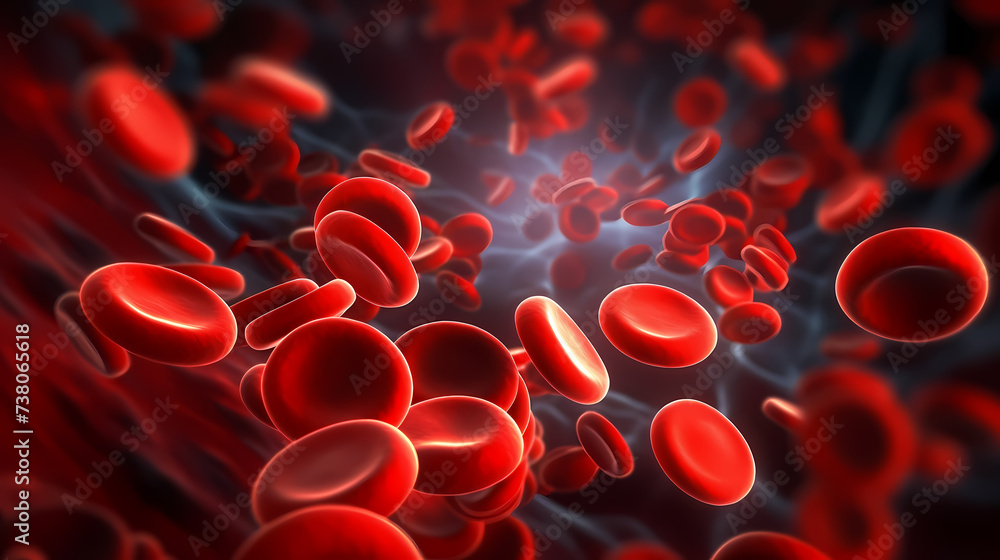 Red blood cells medical design, medical background