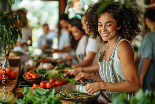 Celebrating Food, Health, and Lifestyle: Coming Together to Prepare and Savor Wholesome Meals with Fresh Ingredients and Vibrant Flavors