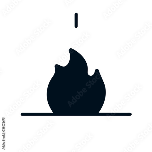 Fire icon vector
