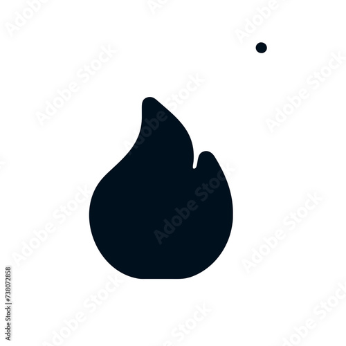 Fire icon vector
