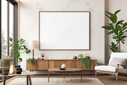 Frame artwork and poster mockup - modern interior decor