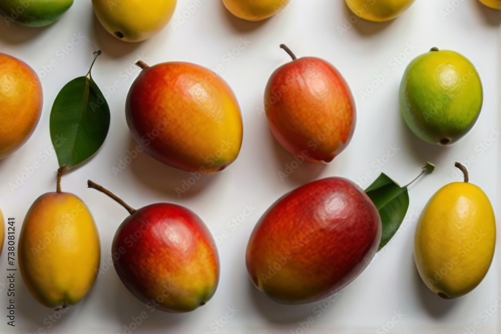 Mango on white background