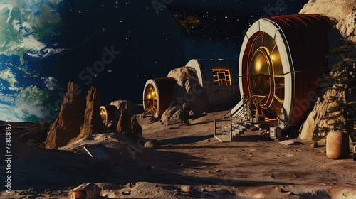 Moon settlers embrace a new era of exploration. photo