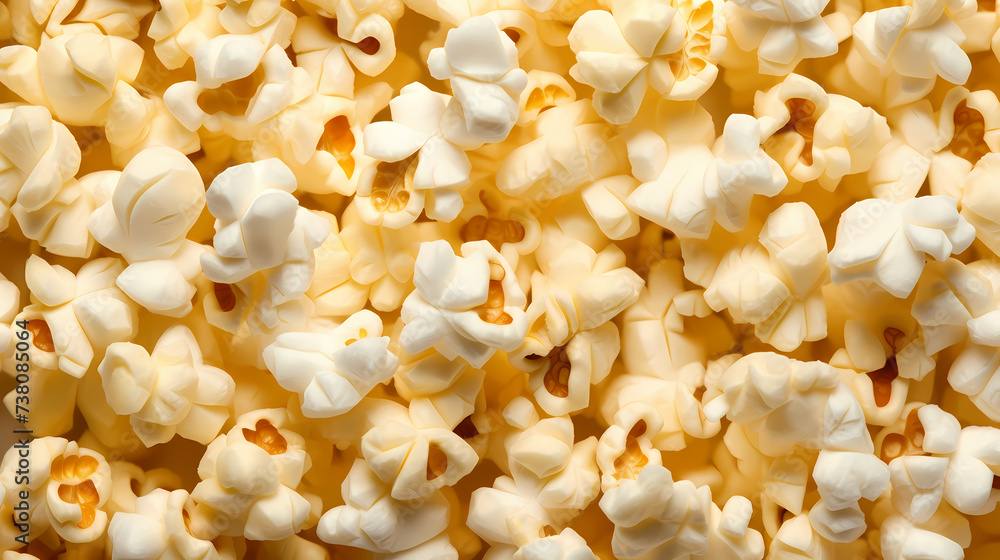 Popcorn with blurred background, cinema popcorn Popcorn with blurred background, cinema popcorn