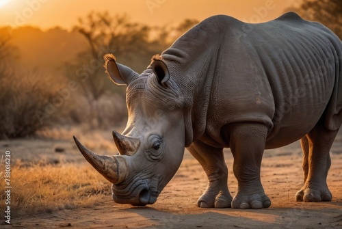 rhino in the wild