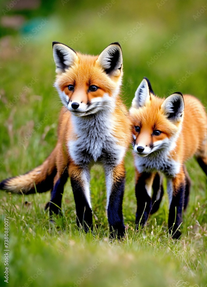 Fototapeta premium red fox vulpes