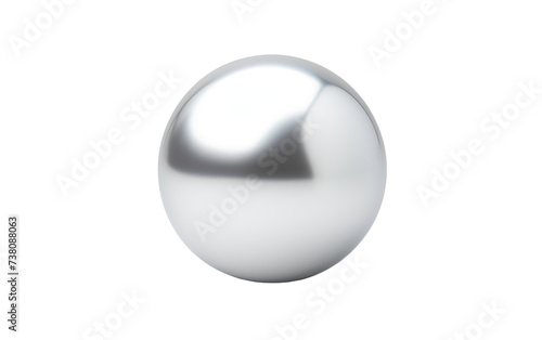 Silver ball. A silver ball reflecting light and creating a simple yet striking composition. Isolated on a Transparent Background PNG.