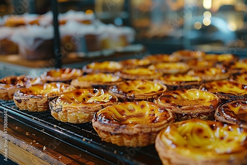 Freshly Baked Pastéis de Nata with Cinnamon

