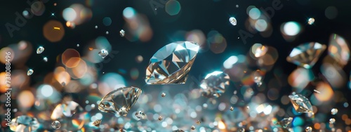 picture of glowing diamonds