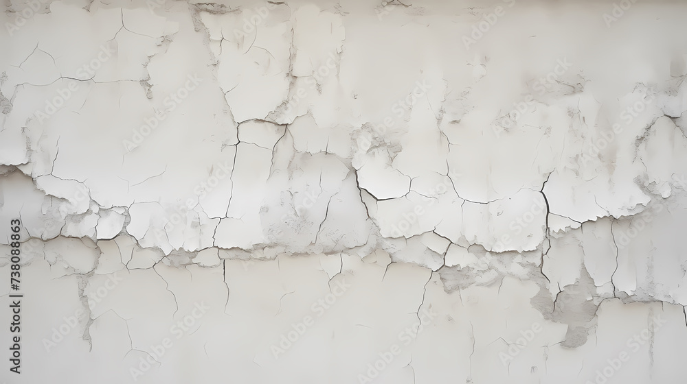 Obraz premium Old wall texture background, damaged cracked plaster and light paint