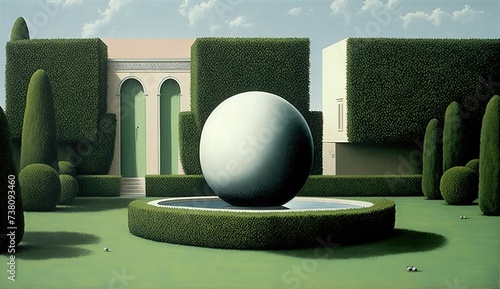 A balloon in a strange park