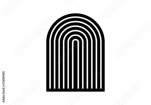 Icono negro de huellas dáctilos en fondo blanco.