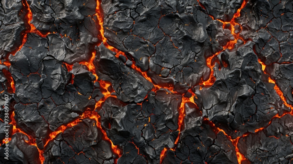 Close-up of burning coals. Abstract background of embers Close-up of burning coals. Abstract background of embers
