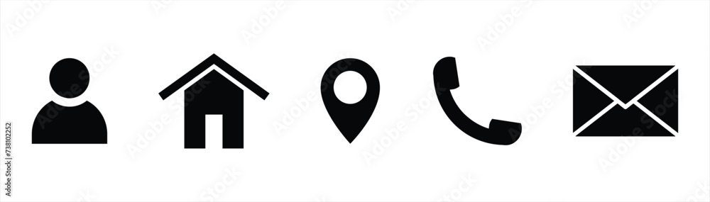 contact us icon . business flat icon. contact information icon vector illustration contact us icon . business flat icon. contact information icon vector illustration