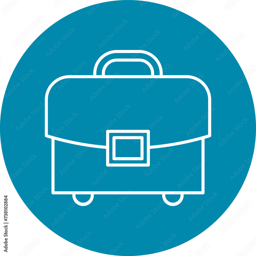 Briefcase Line Filled Icon Briefcase Line Filled Icon