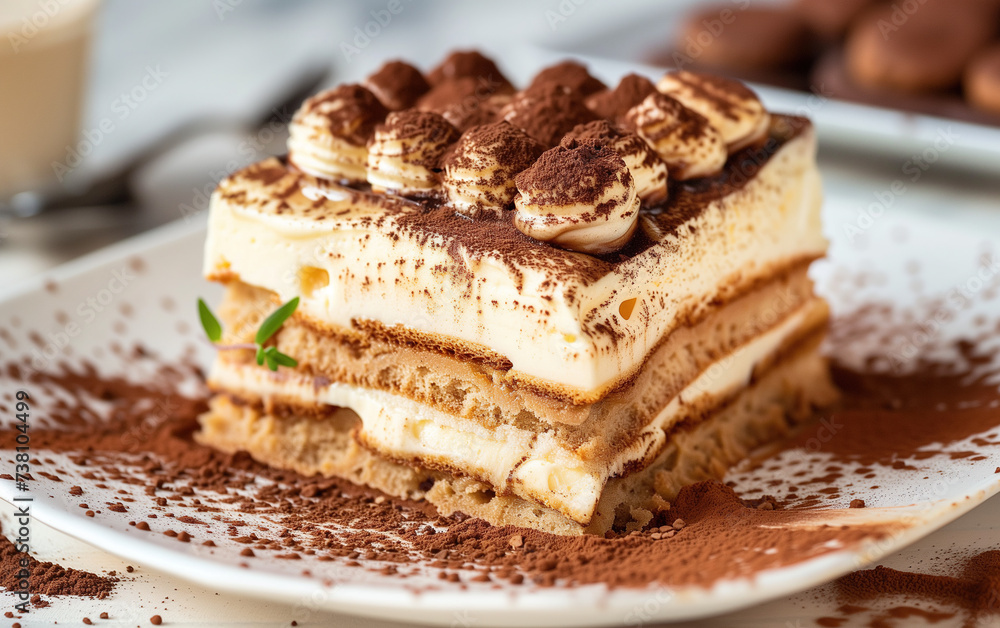 Italian Dessert Tiramisu,created with Generative AI tecnology. Italian Dessert Tiramisu,created with Generative AI tecnology.