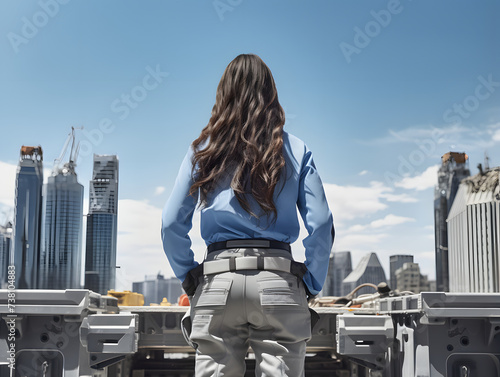 Building the Future, Female Construction Worker. © Akash