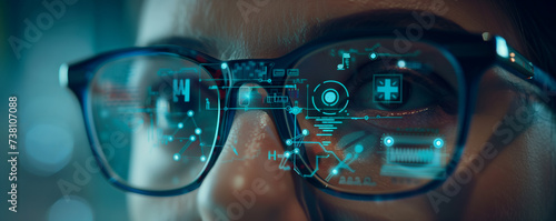 Smart Glasses with Holographic Data Projection