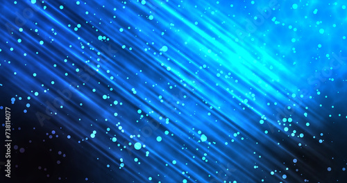 Magical 3d glittering light leaks particles bg. Happiness gratitude showing award show concert dust particles spinning motion backdrop.Ceremony deep sea underwater shimmering sparkles effect.