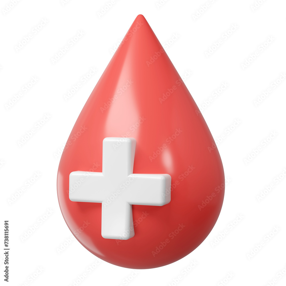 3d red blood drop with medical cross symbol icon aid donation and healthcare laboratory concept. Cartoon minimal style render illustration 3d red blood drop with medical cross symbol icon aid donation and healthcare laboratory concept. Cartoon minimal style render illustration