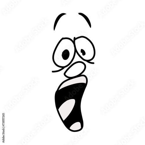 cartoon mascot characters funny faces