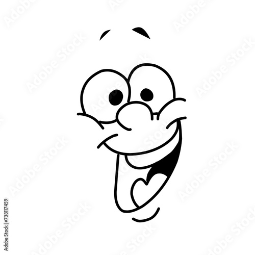 cartoon mascot characters funny faces