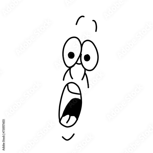 cartoon mascot characters funny faces