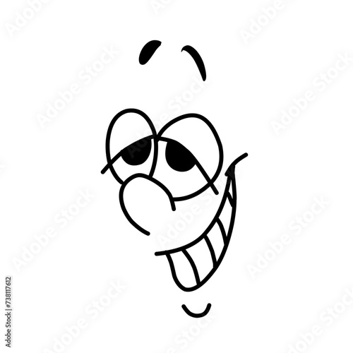 cartoon mascot characters funny faces