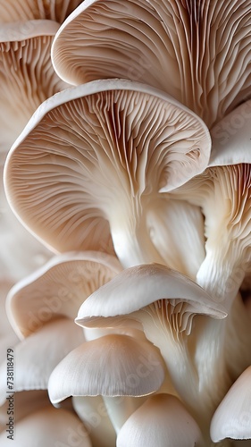 Mushroom Gills: a closeup View of mushrooms gills nature’s patterns fungi image 