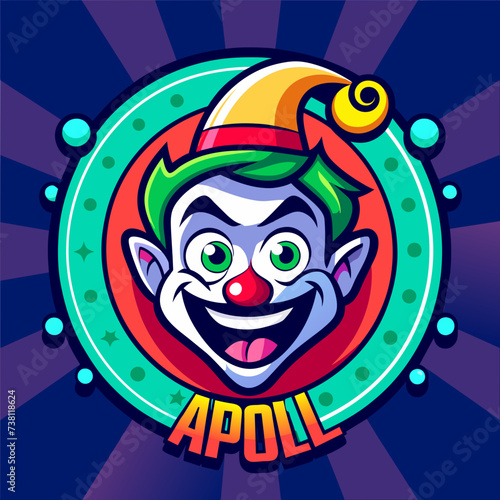 April Fool Vector Logo illustration 