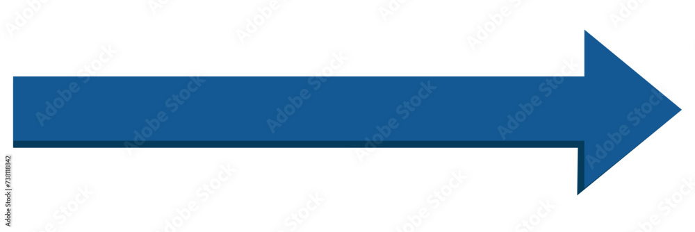 long blue flat design arrow pointing right icon vector illustration long blue flat design arrow pointing right icon vector illustration