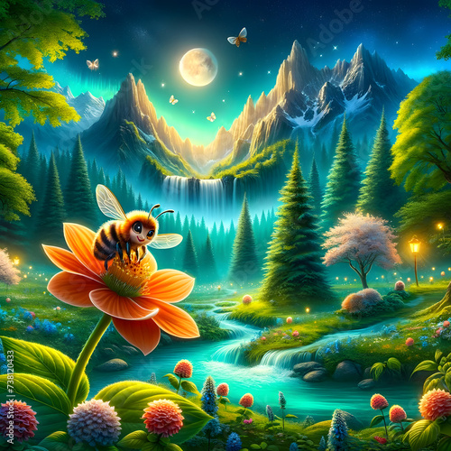 Enchanted Evening: Bee’s Twilight Serenade in the Valley