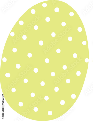 Egg with Easter holiday pattern.