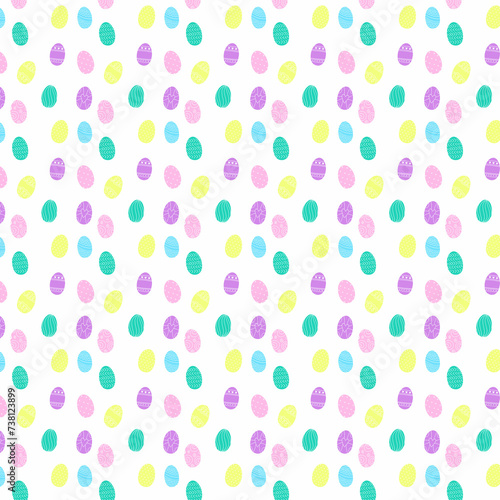 Easter holiday background with eggs.
