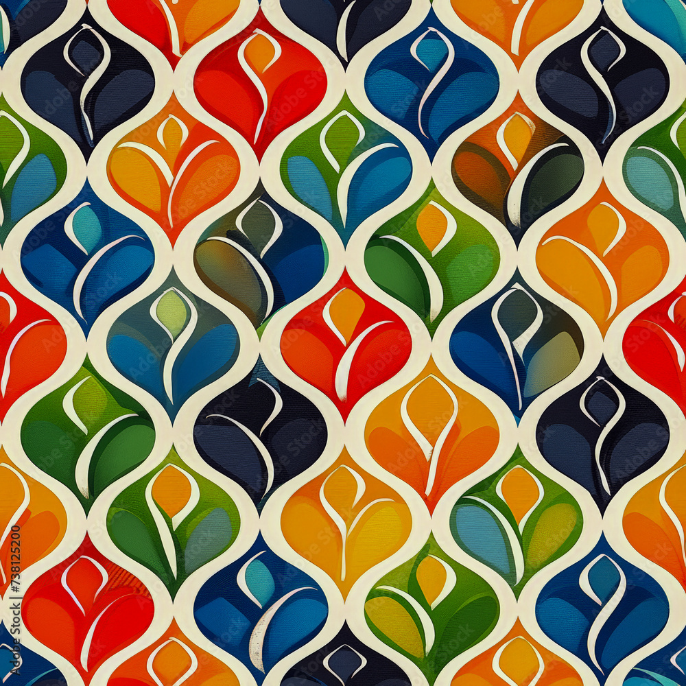 Tile abstract Wall as background and to fill areas in soft colors, ai generated Tile abstract Wall as background and to fill areas in soft colors, ai generated