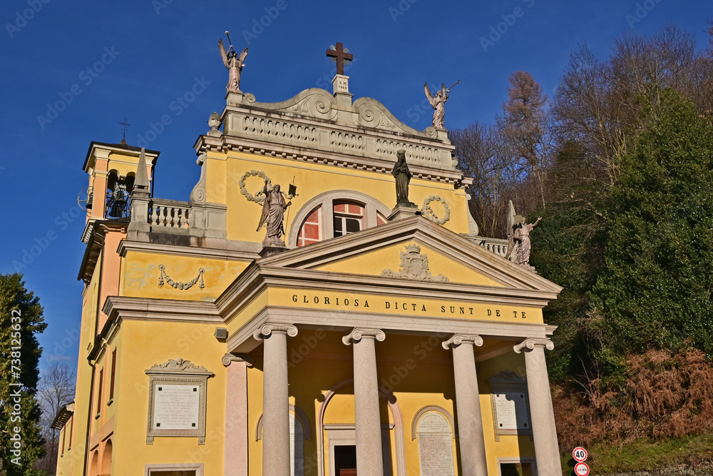 Obraz premium Ameno, Santuario della Madonna della Bocciola (Orta San Giulio) Piemonte