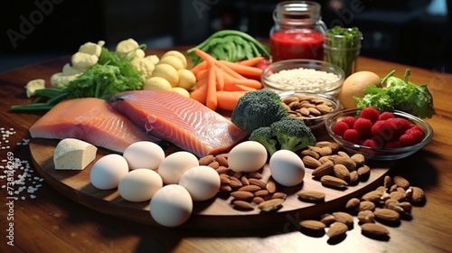 dietary sources of protein. Concept of a healthy diet and eating