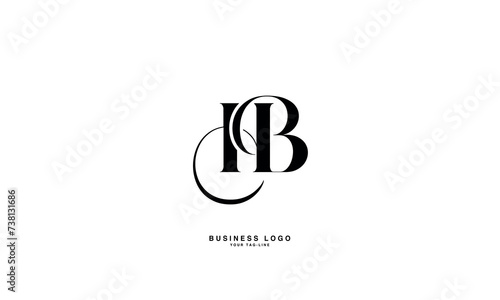 HB, BH, B, H, Abstract Letters Logo Monogram