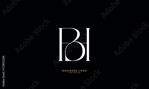 HB, BH, B, H, Abstract Letters Logo Monogram