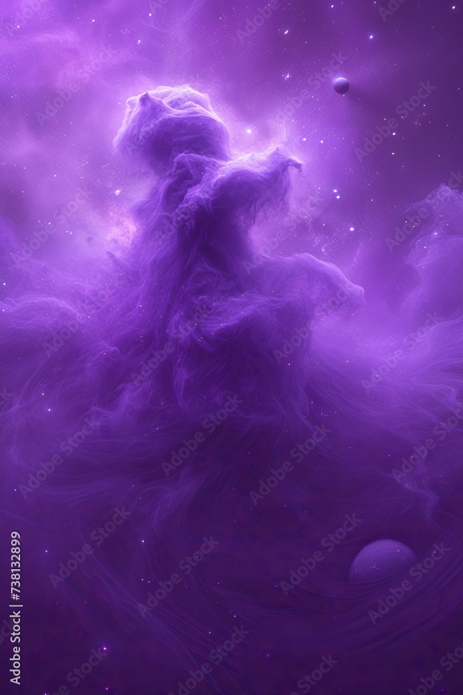 Interstellar Abstract Space Nebula